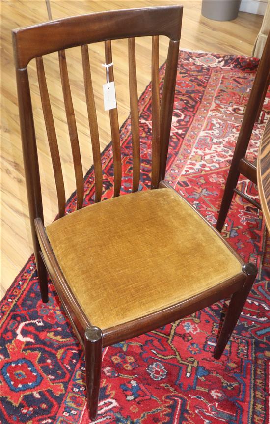 A set of six Bramin Mobler Danish teak dining chairs